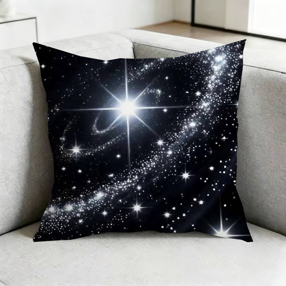 SStarry Sky Art Pillow Case Square DoubleSided Sofa Cushion Cover Bedroom Bedside Pillow Gift