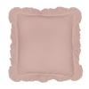 Pillowcases 40x40 with Ruffles, Powder Pink, Set of 2