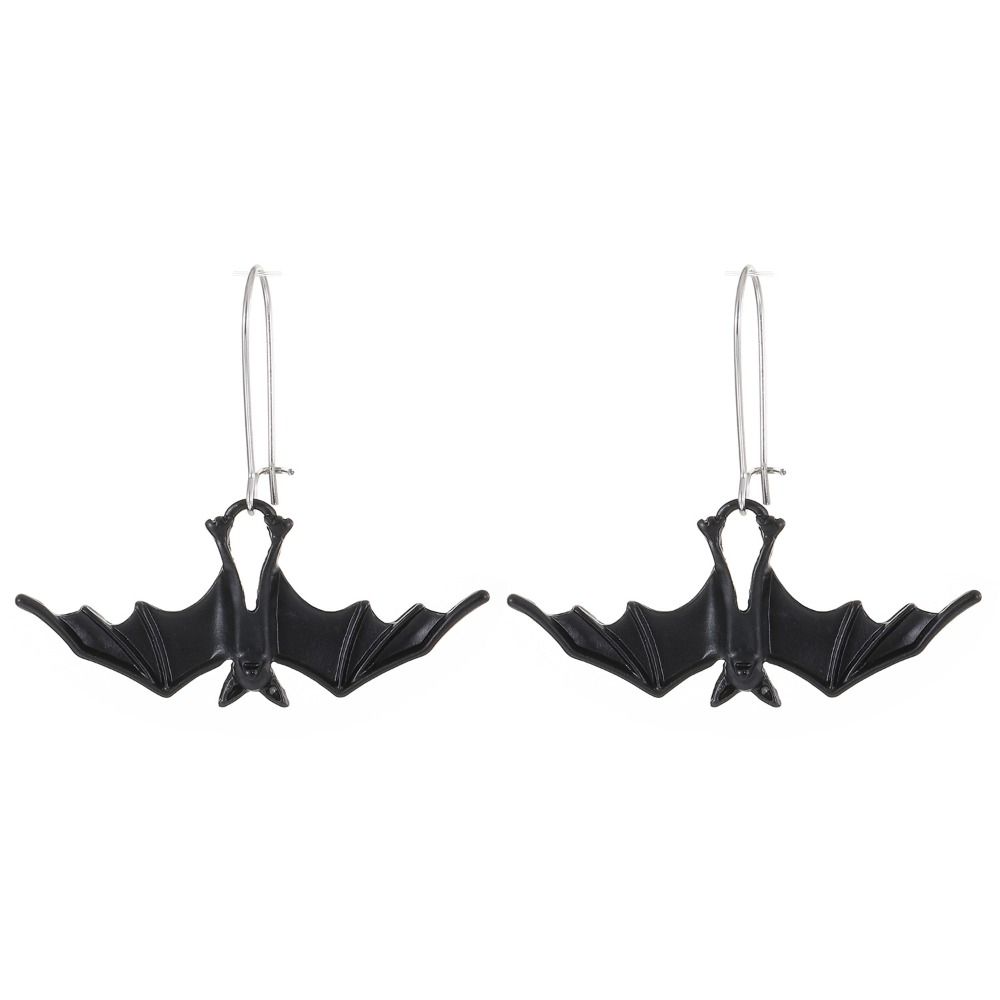 Creative Bat Earrings DIY Jewelry Simulated Animal Pendant Gothic Decor Halloween Earrings  Party