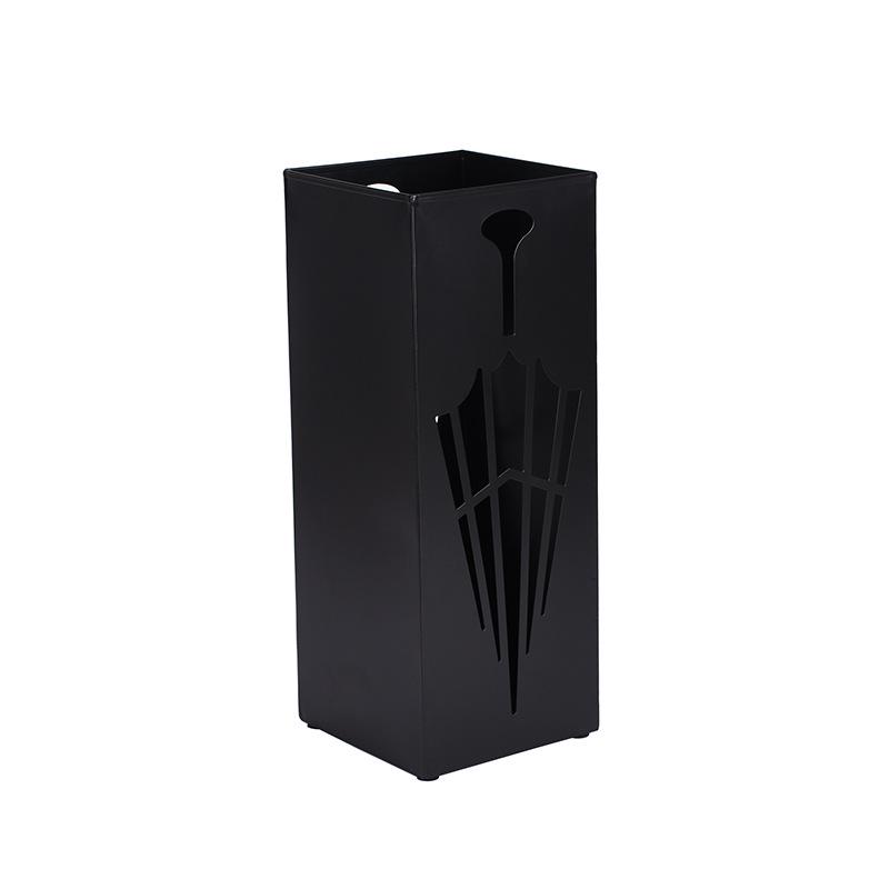 Wrought Iron Square Umbrella Stand for Heavy Rain - Ideal for Home & Hotel Lobby Use.