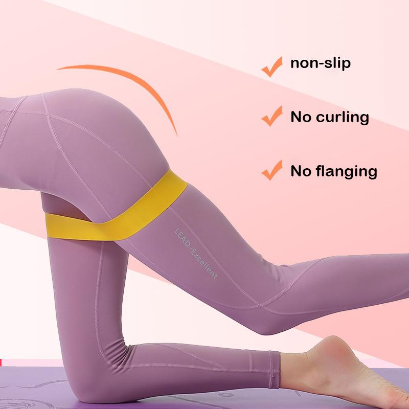 Yoga Tension Fitness Belt Elastic Resistance Belt Squat Butt Aids Tension Stretching Ring