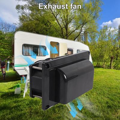 Ventiladores de Escape de Ventilación Lateral Súper Silenciosos - 12V 25W Puerto de Ventilación Lateral para Autocaravana Campista Campamento con Rejilla Interna