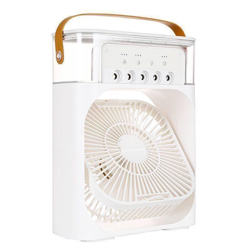 Compact USB Air Conditioner & Humidifier: Desktop Fan for Dorm/Outdoor with Water Cooling Feature