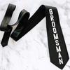 groom groomsman Tie Bachelor Party wedding bridal shower groom to be decoration Accessories present Proposal gift Photo props