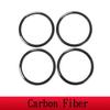 suitable For -2025 Toyota GR Supra A90 ABS Carbon Fiber/Silver Car Door Speaker Ring Trim Sticker Interior Car Accessories