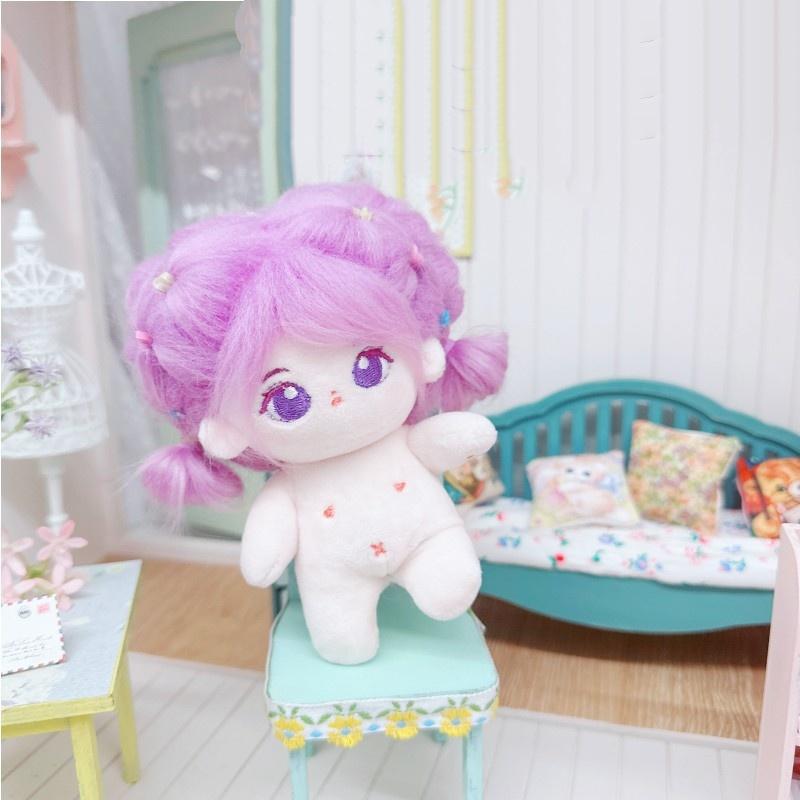 Poupée en Coton Idol Nue Mignonne 10cm Belle Robe Tenue Accessoires Poupée Peluche Sans Attribut Cadeau d'Anniversaire pour Filles Enfants