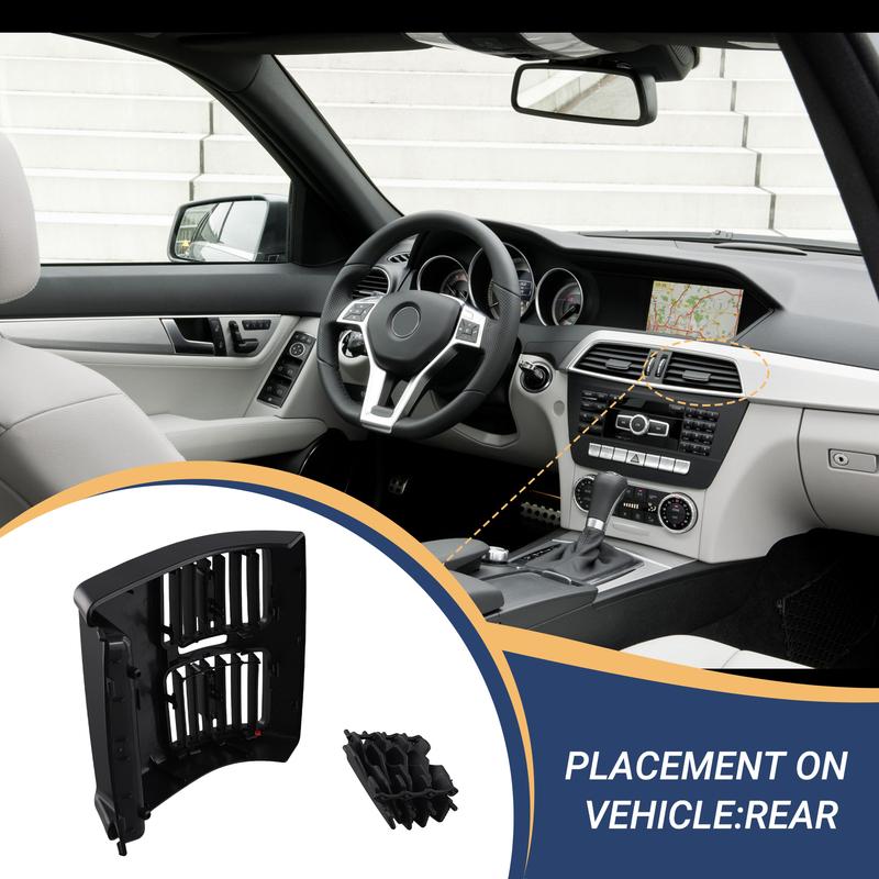 A58X-Car Rear Back Center Console A/C Air Vent Conditioning Grille For Mercedes Benz C Class W204