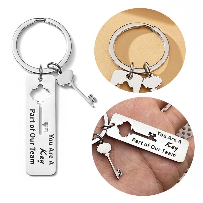 Stylové přívěsky na klíče s motivem zaměstnance, přívěsek na klíče z nerezové oceli, kroužky na klíče od auta, šperky, dárek pro ženy a dívky.