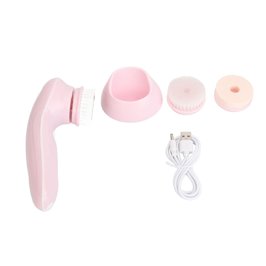 Facial Cleansing Brush Waterproof Electric Face Scrubber Pore Exfoliating Brush for Home Use Built In Battery