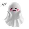 Cute Ghost Pen Holder Halloween Holder Mini Figurine Desk Decor Funny Decor Pencil Stand Ornament Creative Office Organizer Gift for Friends
