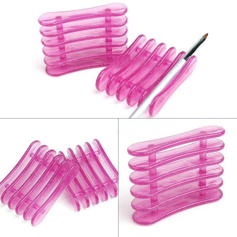 5 grilles Nail Art peinture porte-pinceau porte-brosse à ongles peinture stylo reste support support UV Gel brosse présentoir outils de manucure