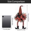Halloween Witch Wreaths For Front Door, Purple Halloween Wreath With Witch Hat Mesh Decor, Halloween Decorations For Home Indoor Outdoor Party