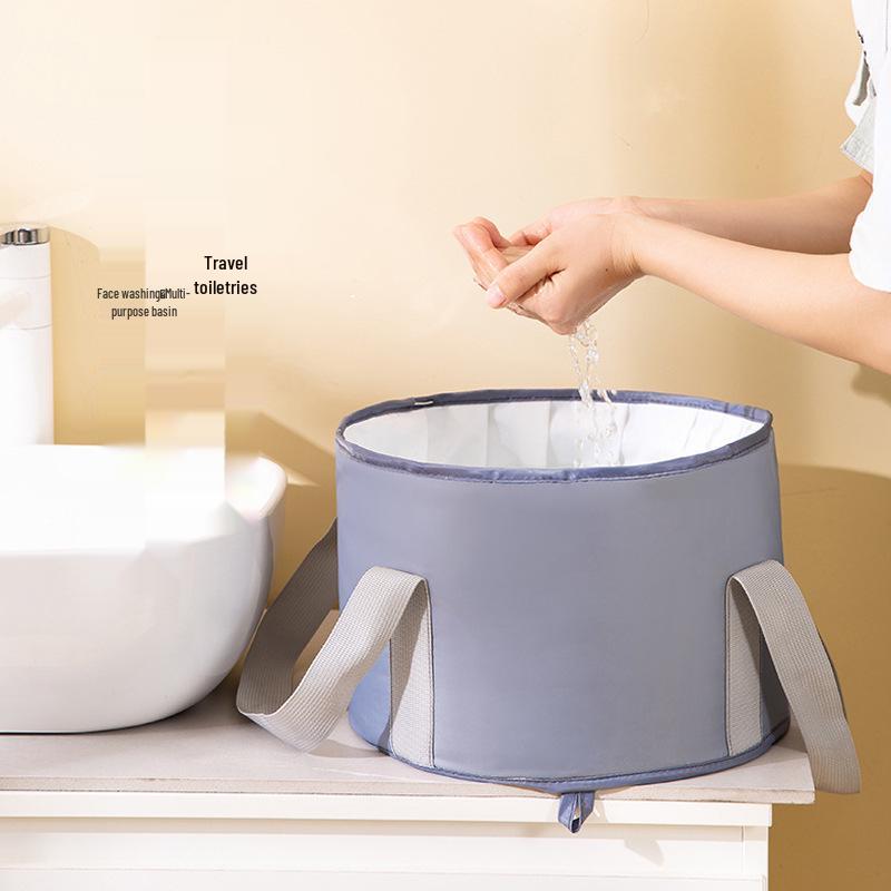 Winter Portable Multifunctional Foot Bath Bucket - Insulated & Foldable for Home or Dorm Use