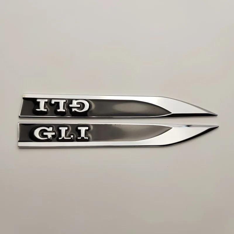 Golf 3 4 MK3 MK4 2026 Hot For VW VOLKSWAGEN 1Pairs 3D Metal Car GLI Logo Letters Front Side Fender Badge Emblem Sticker For VW S