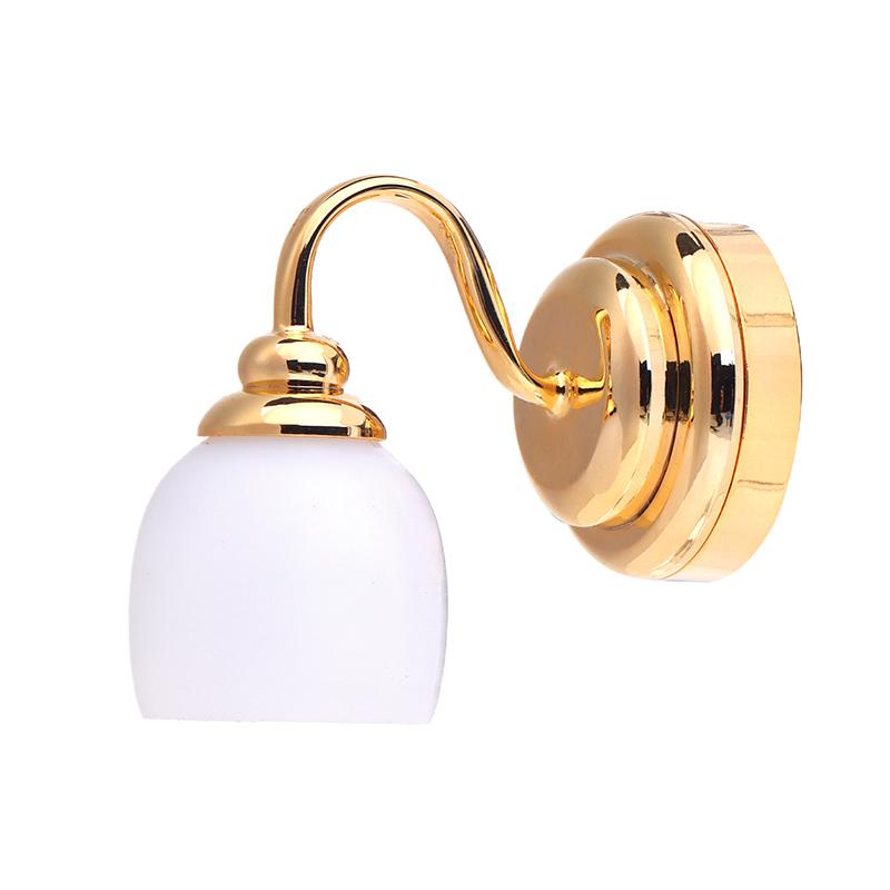 1:12 Puppenhaus Miniatur LED Halbkreis Licht Wandlampe Heimbeleuchtung Modell Dekor Spielzeug Puppenhaus Zubehör