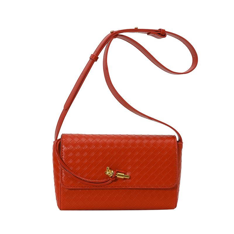 Persönlichkeit Trendtasche Damen Sommer neue Mode Textur Handtasche Schulter Umhängetasche gewebte Damentasche