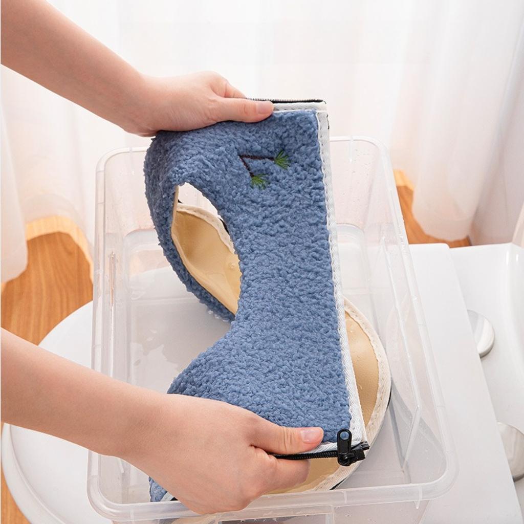 2PCS Toilet Seat Cushion Set Winter Warm Waterproof Soft Toilet Cover with Zipper and Handle Easy To Use Bathroom Accessories