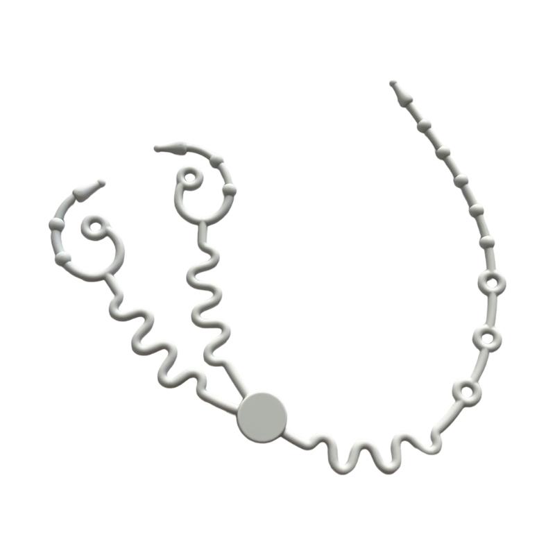 

2 in 1 Baby Teething Holder Leash for Infant Feeding Accessories Travel Parents Dummy Nipple Chain Lost Prevention світло-сірого кольору