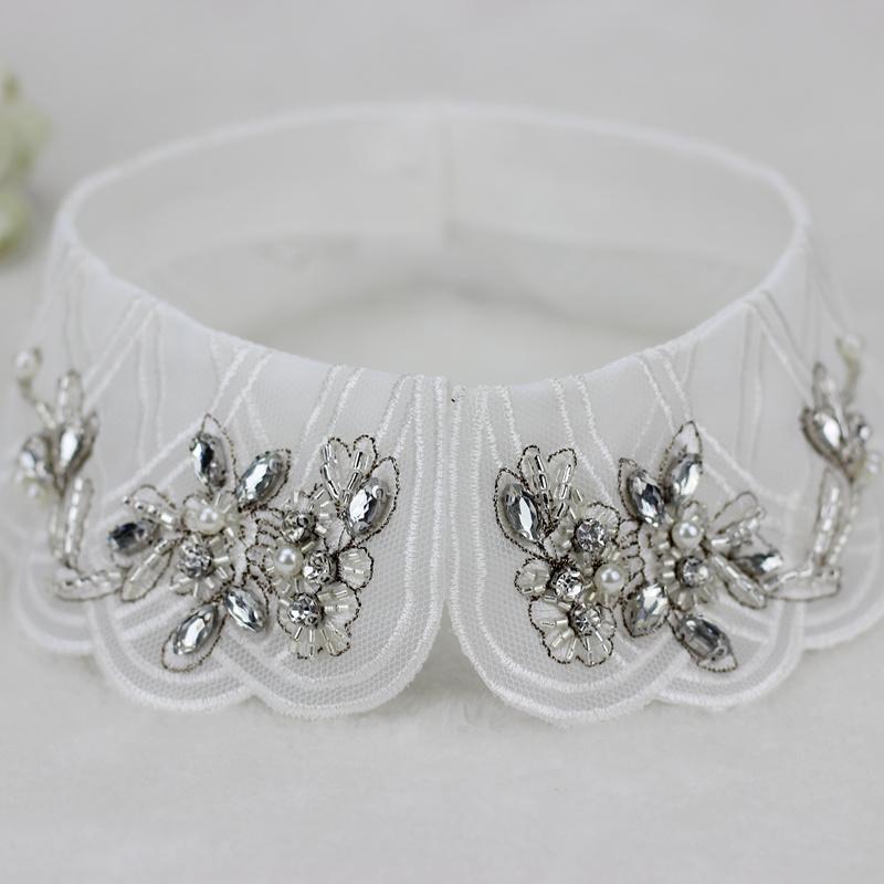Perfekte Übereinstimmung Perlen Damen Falscher Kragen Hemd Spitze Abnehmbarer Kragen Für Damen Fake Kragen Abnehmbar Kleidung Accessoires Nep Kragen Halsband