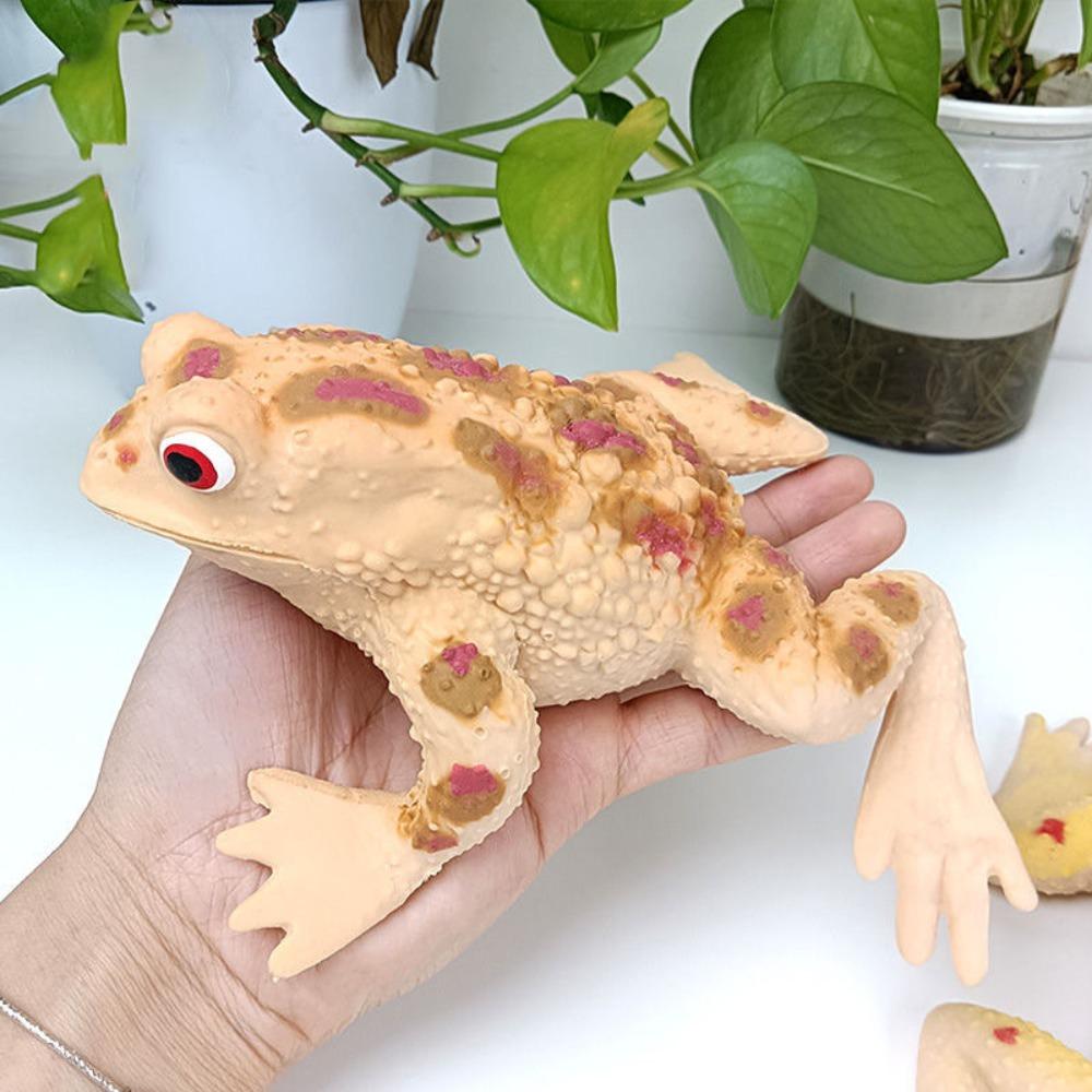 Funny Stress-Relief Frog Squeeze Soft Simulation Toad Squeeze Frog Simulationtoy Tricky