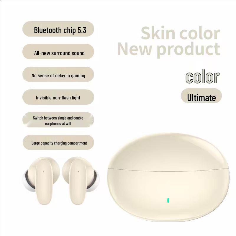 

2025 True Wireless Bluetooth Earphones - ENC Noise Cancelling, High-Quality In-Ear Sport & Gaming Audio Official Standard