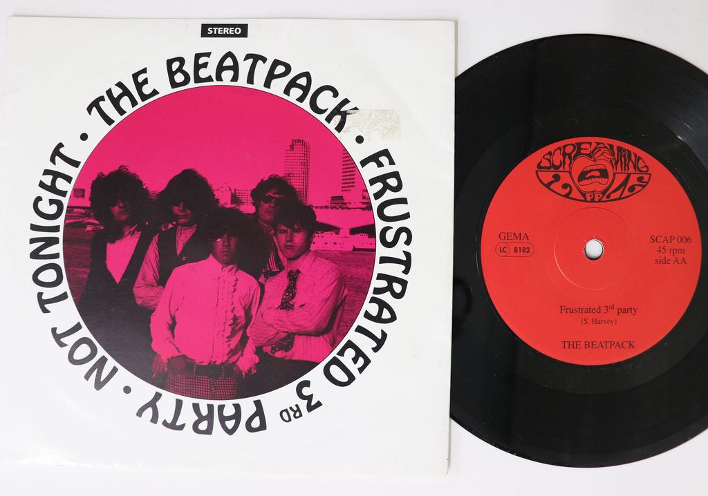 7inch Record BEATPACK - Not Tonight / Frustrated 3rd Party SCAP006 SCREAMING APPLE 1990 Germany Rock Used