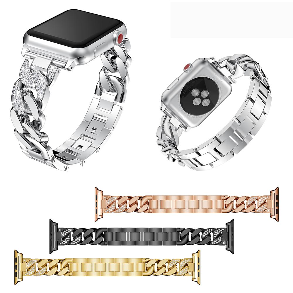 Kovový řemínek pro Apple Watch Band 45mm 41mm 44mm 40mm 46mm 42mm Diamantový náramek iWatch 11 10 9 8 7 6 5 SE Series Ultra 3 2 49mm