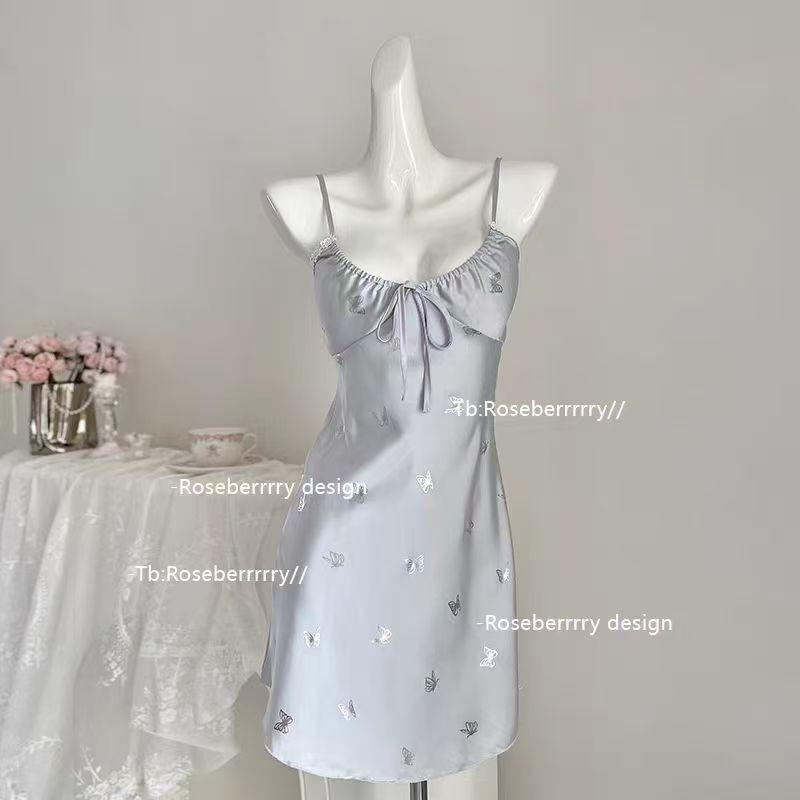 

Летняя ночная сорочка Butterfly Silk Miaosi Pure Desire с нагрудными вкладышами M