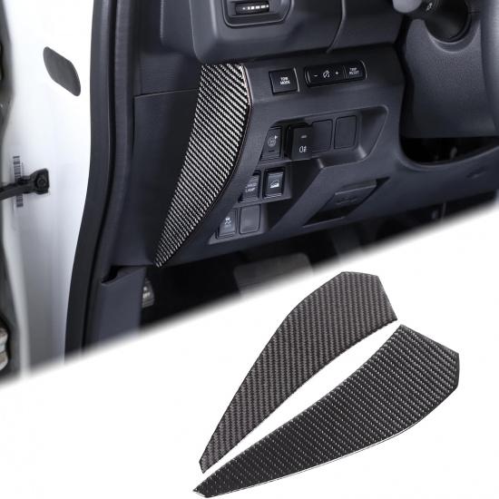 

Aunginsy Dashboard Side Door Panel Protector Compatible with Nissan Frontier 2022-2024 2025 Car Real Carbon Fiber Inner Door Anti-Collision Cushion чёрный