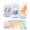 Extra-Long Brush Head Antibacterial Soft Bristle Toothbrush With Non-Slip Handle And Suction Cup Base Upright Design