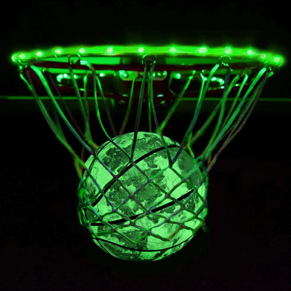 Size 7 Ing Basket Ball for Night Game  Dye Light Up Basketball  In The Dark Basketball Gifts Toys