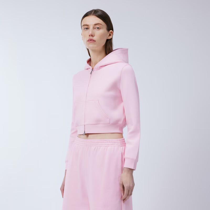 JNBY 2024 Spring Cropped Hooded Sweatshirt