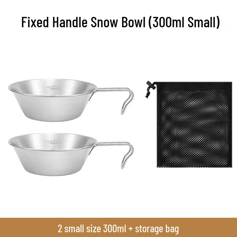 Hanton Outdoor Stainless Steel Sierra Camping Bowl Small