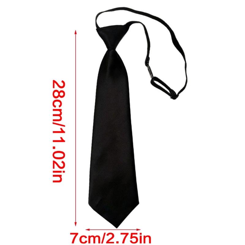 Soft Stretchable Kids Necktie Flexible Adjustment School Occasion Neck Tie For Children Uniform and Everyday Wear