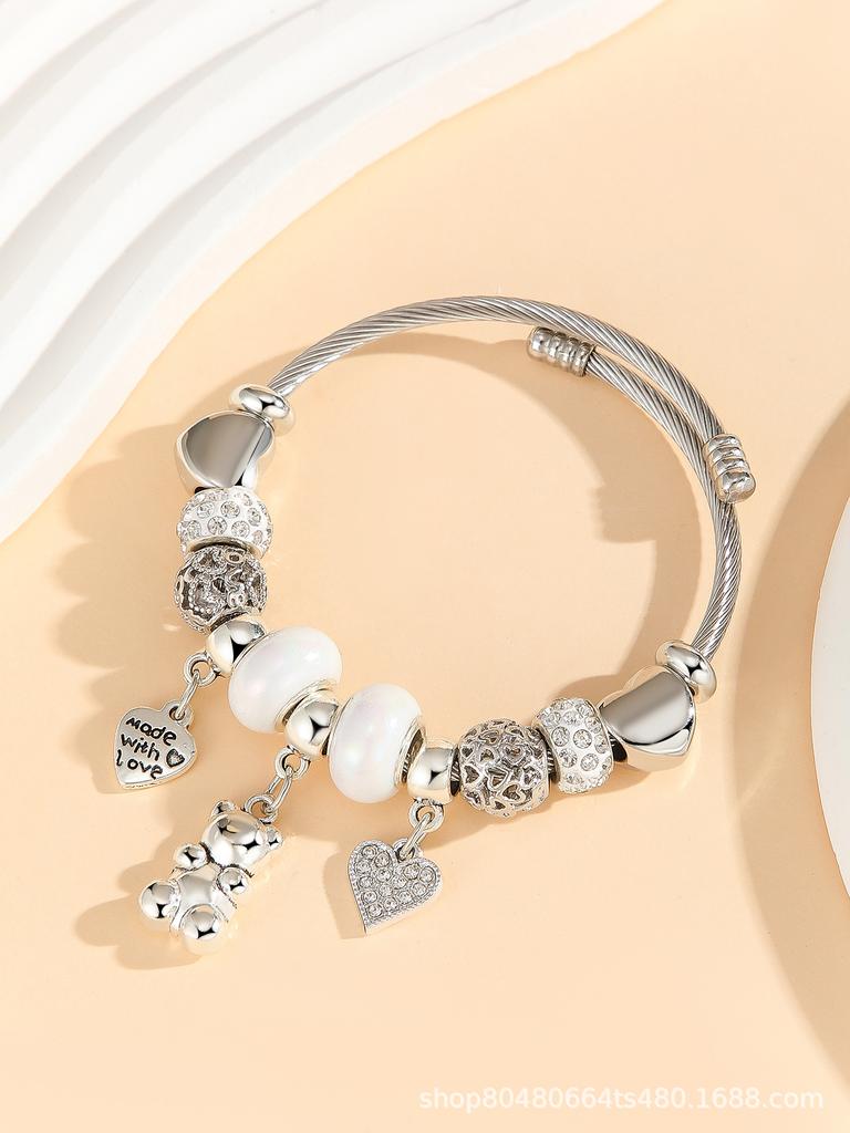 Fashion Multi-Element Rhinestone Beaded DIY Bracelet Jewelry