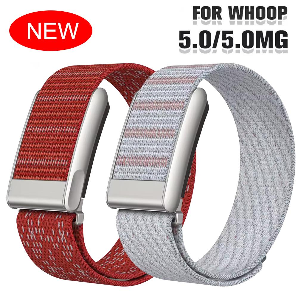 Advanced Breathable Soft Nylon Sport Strap Adjustable Replacement Band For Whoop 5.0 MG Fitness Wristband Accessories
