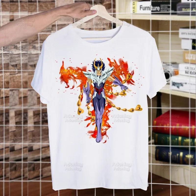 Saint Seiya Anime Manga Phoenix T-shirts Summer Men/Women Hip Hop Funny Print Tshirt Streetwear T Shirts Short Sleeve Tops