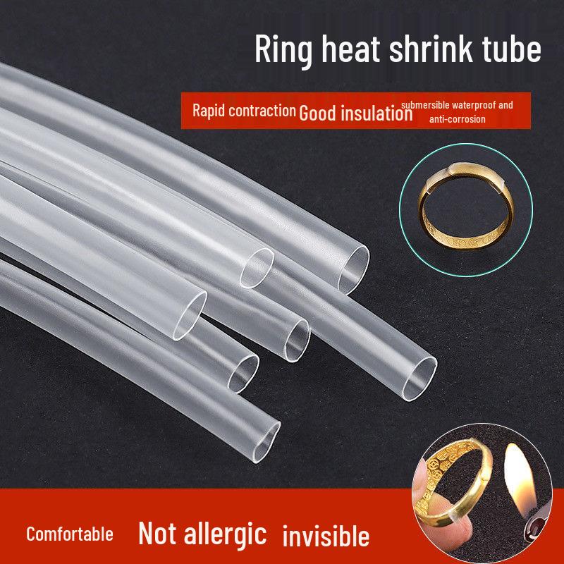 Adjustable Ring Protector: Transparent Heat Shrink Sleeve, Anti-Drop & Sealing Solution