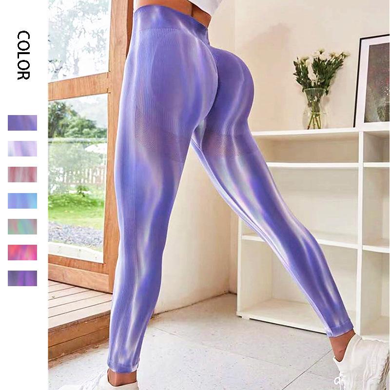 European & American Aurora Hip-Lifting Yoga Pants for Women - Running, Fitness, Training Tights