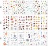Decorative Sticker Pack for 72 12 Assorted Washi Decorative Adhesive Graffiti Patches Adults 1500+ Designs, Sheets, Themes, Stickers, Stickers,