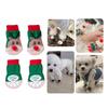 4Pcs Dog Socks Feet Cover Protective Dogs Shoes Booties with Paws Pattern Dogs Feet Cover Paws Socks