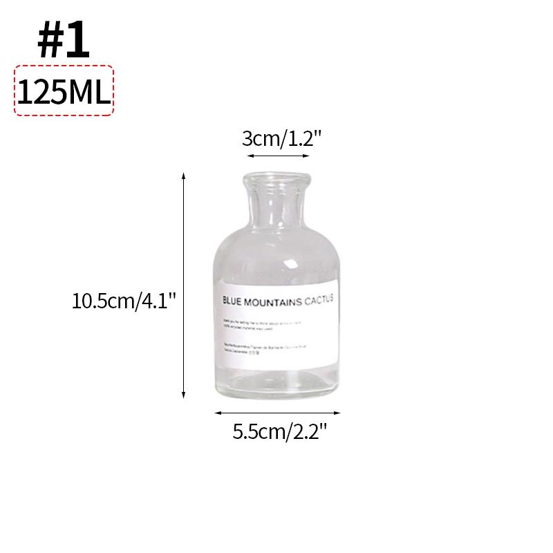 

Скандинавские медицинские бутылки, вазы для бутонов, темно-янтарная/прозрачная стеклянная ваза, гидропонный цветочный горшок, мини-ваза для стола, украшение для дома и офиса