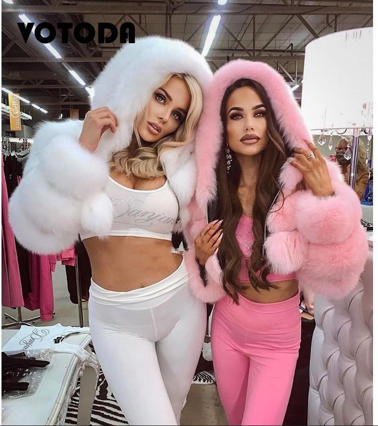 New European & American Short Faux Fur Coat