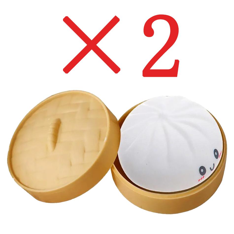 1-12Pcs Dumpling Stress Balls Fidget Sensory Toy Squeeze Dough Ball Stress Relief Toys For Halloween Prank Toys  Gifts