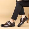 Lässige Business Herren Lederschuhe Retro Britischer Gentleman Stil Täglich Büro Outdoor Party Braun Erwachsener Bräutigams Hochzeitsschuhe