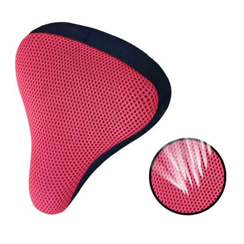 3D Soft Bike Seat Cover Bicycle Saddle Cover Cycling Silicone Seat Cushion Cycling Breathable Saddle Comfortable Bicycle Parts