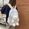 Cute Plush Bear Backpack Bear Doll Cute Schoolbag Fashion Rucksack  Junior High School