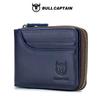 BULLCAPTAIN RFID-lommebok for menn Myntveske i ekte skinn Designermerke-lommebok Clutch-lommebok for menn Lommebokkortholder for menn