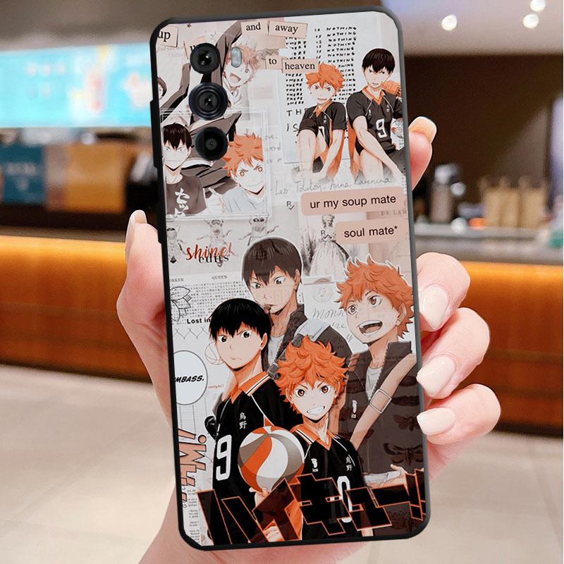Phone Case For Motorola Edge 50 40 Pro 60 50 40 30 Ultra Neo Fusion G85 G72 G53 G54 G84 G13 G32 Haikyuu Hinata Attacks Anime