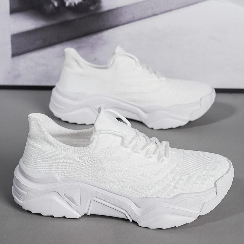 Mesh fly-woven sneakers flat running shoes lazy shoes running casual breathable trendy shoes